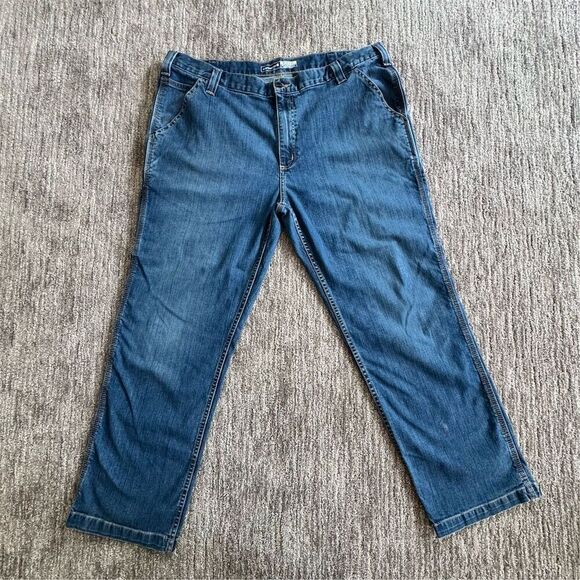 Carhartt Relaxed Fit Utility Carpenter Cargo Jeans Blue Size 40x30 Streetwear - Picture 2 of 12